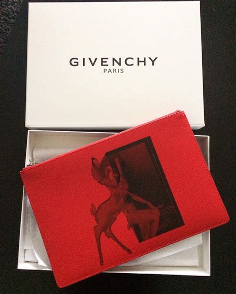 red bambi givenchy clutch|null .